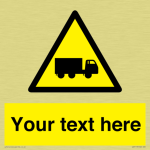 Custom Lorry Hazard Sign
